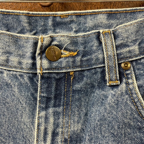 Carhartt 36x30 Mens  Blue Denim Jeans 100% cotton - Picture 4 of 6